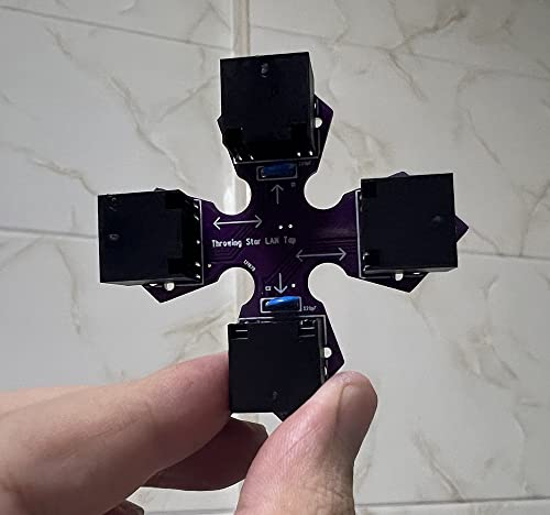 Throwing Star LAN Tap Network Packet Capture Mod 100% Original Replica Monitoring Ethernet Communication Haker Tool Purple