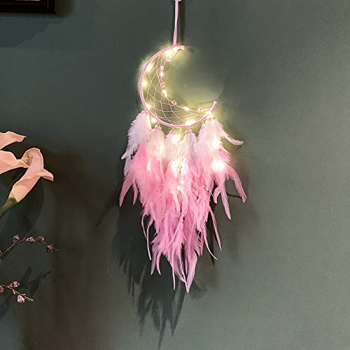 Atrapasueños bohemio de algodón hecho a mano con borlas y lunas 5