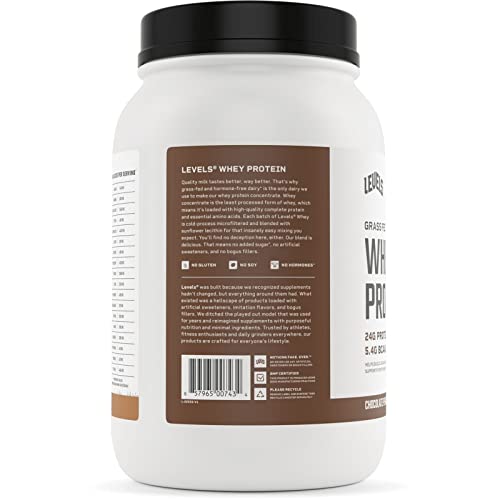 Levels Grass Fed 100% Whey Protein, No Gmos, Chocolate Peanut Butter, 2Lb #TOP7