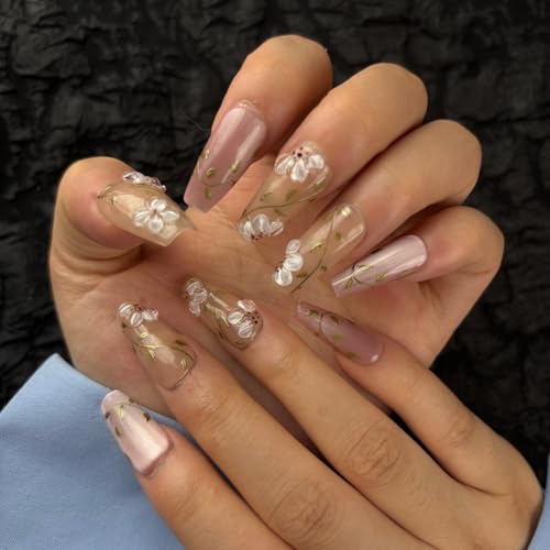 AKA Unicorn Trendy Handmade Press On Nails Medium Coffin Shape,10Pcs
