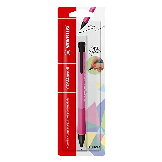 Lapiseira Com4pencil Blister, Stabilo, 55.8601, Rosa