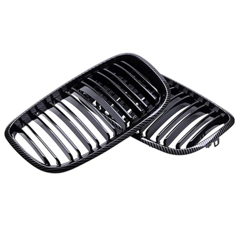 Calandre avant double latte avec cadre carbone pour BMW X5 X6