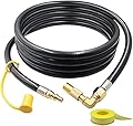 18FT Rv Quick Connect Propane Hose for Blackstone Grill, Rv Propane Adapter Extension Hose for Blackstone 17" 22" Griddle, Lp Quick Connect Rv Propane Hose, for Camp Chef Stove, Portable Fire Pit