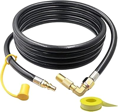 Blackstone 24FT Propane Hose - Rv Adapter Extension for 17" & 22" Griddles, Quick Connect for Camp Chef Stove & Portable Fire Pit