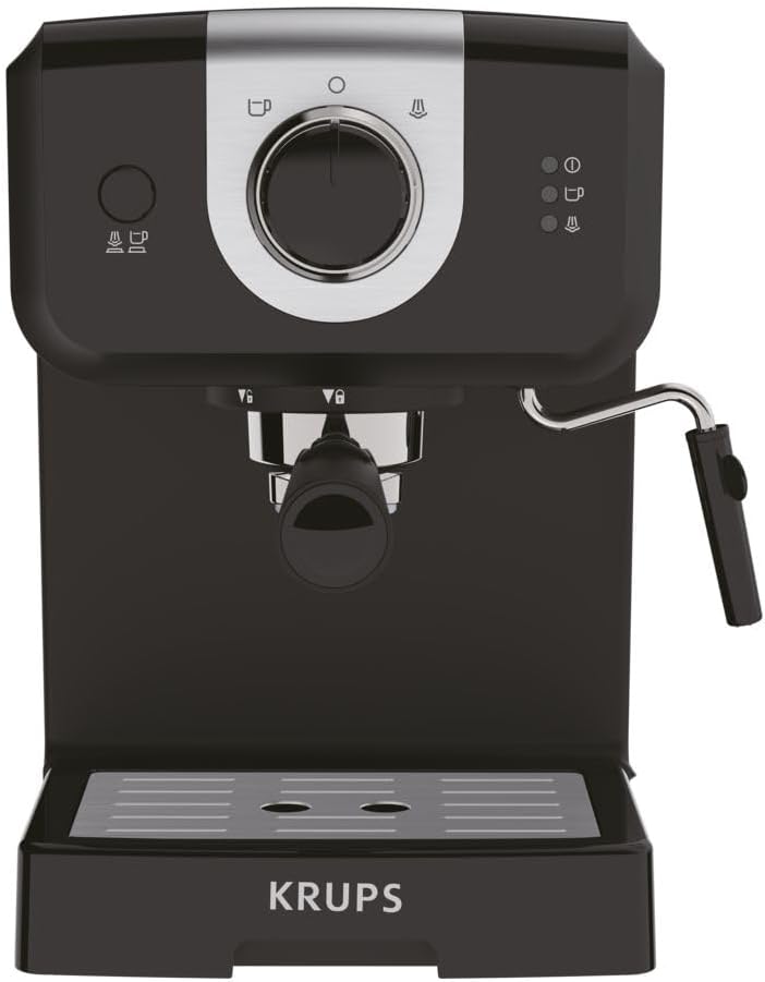 Devant view of the Krups OPIO XP320830 Espresso Machine