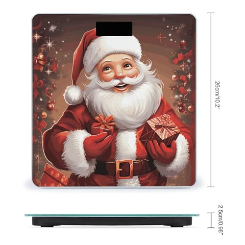Báscula digital de baño con vidrio templado y pantalla LCD miniatura 2