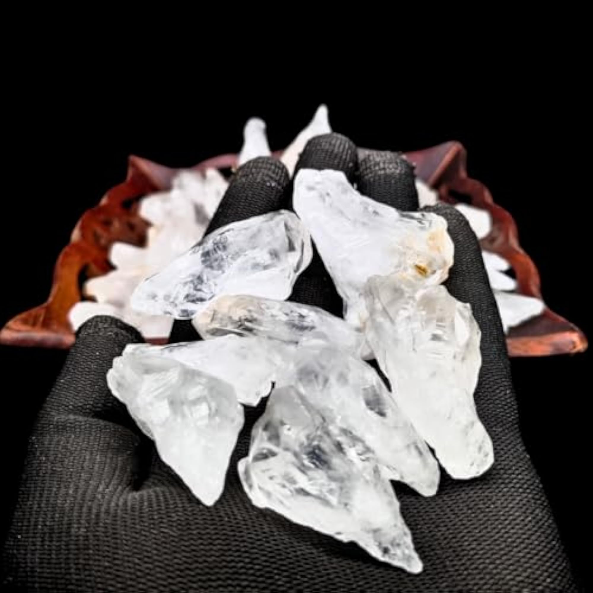 Natural Clear Quartz Random Crystal Stone Jumbo Combo Pack