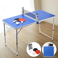 Bonarca 卓球台 家庭用 折りたたみ 【フルセット】 テーブル ネット ラケット ボール 収納袋 セット 卓球 台 板 ミニ 卓球セット 初心者 子供 ピンポン玉 温泉 アウトドア レジャー ポータブル ピンポン ミニ卓球台 おもちゃ ギフト プレゼント