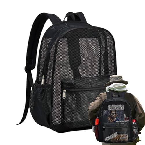 Mochila de malla ligera y resistente para estudiantes y playa