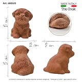 Toocook Craft Terakotowy pies do wystroju ogrodu unikalna dekoracja odporna na warunki atmosferyczne (Pudel)