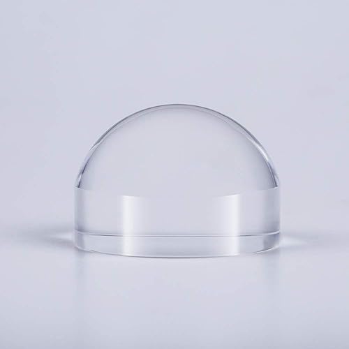 Miniatura 3 de BIJIA Lupa portátil de acrílico óptico de 2.5 pulgadas y 2.559 in para pisapapeles, ayuda de lectura extremadamente transparente, cúpula de lupa