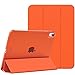Produktbild MoKo Hülle für ipad 10. Generation 2022, ipad 10,9 Hülle Dünne Leichte PU Leder Tablet Hülle mit Auto Schlaf/Aufwach Funktion Transluzente PC Rückseite, Orange