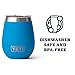 YETI Rambler 10 oz Wine Tumbler, Vacuum Insulated, Stainless Steel with MagSlider Lid, Big Wave Blue