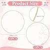 Oqqlin 20 Pcs Metal Hoops for Crafts, 12 Inch Round Dream Catcher Rings Metal Macrame Rings for DIY Crafts, Wreath Decor, Macrame Dream Catcher Supplies (Silver, Gold) #1