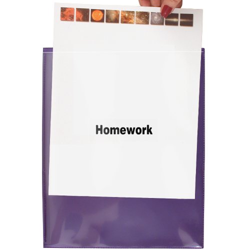 Storesmart® - Plastic Archival Homework Folders - 6-Pack: 1 Each Primary Colors - R900Hwpcp6 #TOP2