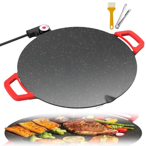 Indoor Electric Smokeless Grill 40cm, Adjustable Temp