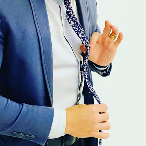 Prendedor de Gravata Invisivel Clássico Elegante Tie Clip de Couro Sintético (Kit 4 Cores)
