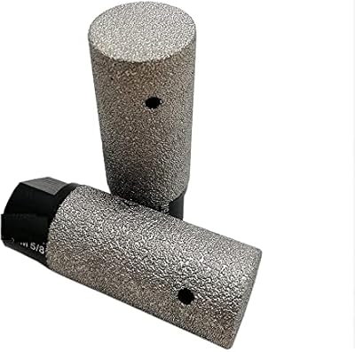 6 Pieces of 15mm Diamond Finger Milling Bits of Enlarging and Shaping Round Bevel Existing Holes for Tile Porcelain Hard Ceramic Stone