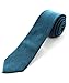 JEMYGINS 2.4" Cotton Necktie Peacock Blue Mens Cashmere Wool Skinny Tie (1)