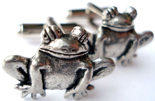 Kikker Manchetknopen, kous Stuffers, cadeau-ideeën voor mannen, geschenkdoos inbegrepen, Nvt - Image 3