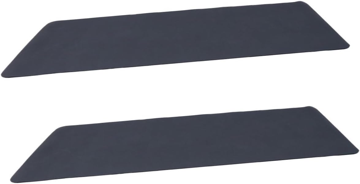 2Pcs Treadmill Mat Noise Reducing Gym Equipment Mat for Hardwood Floors Slip Design Portable and Versatile for Treadmills Exercise Bikes Kitchen and Picnics