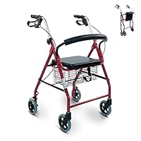 ✔️SOLIDE ET LÉGER : Déambulateur très léger et robuste en aluminium de haute qualité, ne pèse que 7,5 kg. ✔️RÉGLABLE EN HAUTEUR : Vous pouvez adapter la hauteur des poignées du déambulateur orthopédique à votre taille et à vos besoins. Sélectionnez s...
