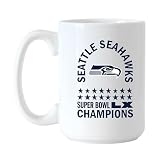 Seattle Seahawks Super Bowl LX Champions Coffee Mug, 15 oz Ceramic