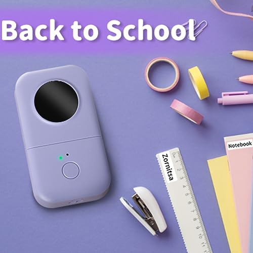 Phomemo Label Makers, D30 Portable Label Printer, Sticker Printer Ideal For School Supplies, Home&Office, Inkless Label Maker Machine With Tape, Multiple Font Styles & Templates, Purple #TOP1