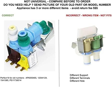 12544114, K-75985 CKD-75985X compatible with Kenmore, Maytag Refrigerator Water Inlet Valve fits old # WP67005154