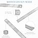 CHAYUFUN 3 Pack Stainless Steel Ruler Set, 6, 8, 12 Inch Metal Rulers, Steel Rulers Metric Ruler, Easy to Read, mm, Sturdy and Durable Straight Edge for Drawing, Home, Office, Engineering