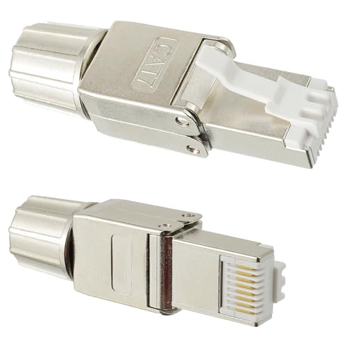 HUAREW - HUAREW Connecteur RJ45 LSA Sans Outil, pour Câble Ethernet Montage Compatible avec CAT7 CAT6A CAT6 CAT5e(Lot de 2)