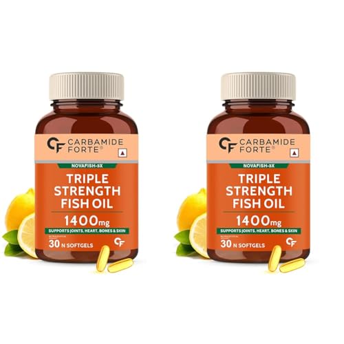 Carbamide Forte Triple Strength Omega 3 Fish Oil 1400mg with Multivitamin Capsule for Men & Women - 30 Capsules (Pack of 2) (B0DDTXBRHB) Amazon Price History, Amazon Price Tracker