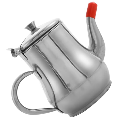 Luxshiny Contenedor De Grasa para Cocinar De 18 Oz con Colador Lata De Almacenamiento De Aceite De Acero Inoxidable con Tapa Separador De Grasa De Aceite De Metal Tazón Separador De Aceite