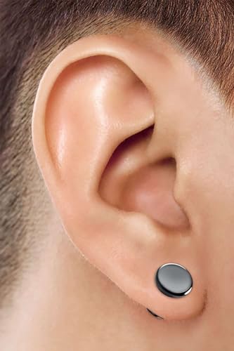 image for BanaVega 4PCS Organic Stone Amethyst Hematite Stretcher 00g 10mm 3/8