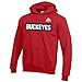 Little King NCAA Toddler Boys Polyester Performer Hoodie Sweatshirt with Team Colors-Ohio State-Red-2T