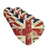 4 Pcs Car Air Fresheners Hanging Scented Cards for Car Fresheners Vintage Union Jack British Flag Car Aromatherapy Tablets Funny Hanging Air Freshener for Car Rearview Mirror Pendant