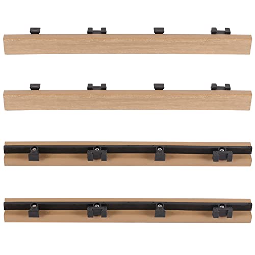 1/12 ft. x 1 ft. Quick Deck Composite Deck Tile Straight Trim in Canadian Maple (4-Pieces/Box) - Thumbnail 3