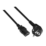 Nanocable 10.22.0105 - kabel sieciowy do CPU, CEE7/M-C13/H, 100% miedź AWG18, czarny, 5,0 mts