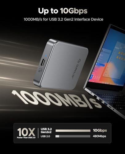 ORICO 512 GB Magnetic SSD, PD100W Charging, 4K ProRes HDR, 1000MB/s USB 3.2, Portable External Drive for iPhone 16/15, Laptops, Tablets - Aluminum Alloy, Drop Resistant - K10 - Image 4