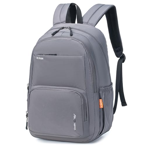 COSCOOA Mochila de viagem de 40 x 30 x 15 cm para itens pessoais, mochila pequena de 16 x 15 cm x 15 cm 20 L, mochila leve tamanho cabine, Cinza, 40 x 25 x 20 cm, 15.7 x 9.8 x 7.9 inches, Minimalista
