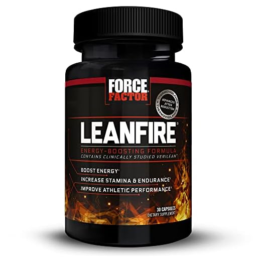 LeanFire Thermogenic Pre Workout and Fat Burner with Green Tea Extract to Increase Energy, Boost Metabolism, Burn Fat, Build Lean Muscle, and Enhance Mental Clarity, Force Factor, 30 Capsules