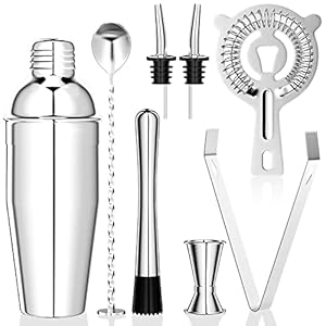 Newaner 8-teiliges Cocktail Set Edelstahl Shaker