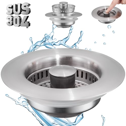 Pollock 4 in 1 Kitchen Sink Drain Strainer Stopper