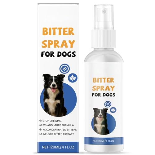 Anti Chew Spray for Dogs – Bitter Apple Deterrent to Stop Chewing, Licking & Destructive Behavior, Safe for Paws, Furniture, Shoes & More, Effective Training Aid