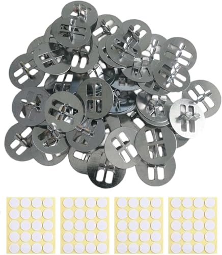 Clips y Adhesivos para Mechas de Velas 100 pcs