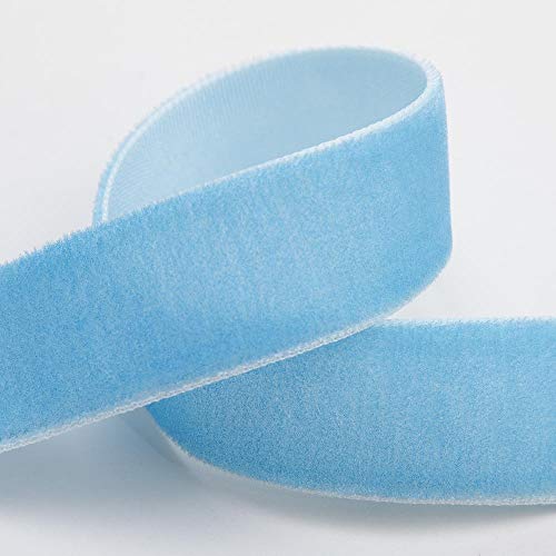 Italian Options Velvet Ribbon 25mm x 10M - Soft Blue