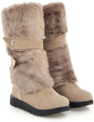 Amazon.com: HAODA Botas de nieve calientes para mujer, de color beige,  tamaño: 9,5 : Ropa, Zapatos y Joyería