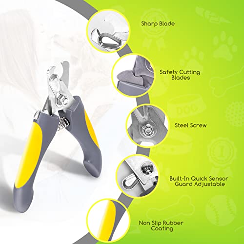Miniatura 2 de Nobleza Cortauñas Perro Y Gato Con Mascota Protector De Seguridad Para Evitar Cortes Excesivos, Acero Inoxidable Alicates Uñas Profesionales Para Mascotas Perros, Gatos, Conejas