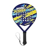 CAQYPVH Padel Schläger Vielseitiger Racquet Wettkampf Ergonomisch Bequem Stoßgeschützt mit Erweitertem Trefferbereich Und Robustem Material für Fitness