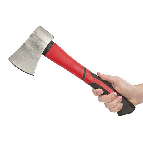 14-Inch-Outdoor-Camping-Axe-and-Survival-Hatchet-Durable-Forged-Alloy-Steel-Blade-Unbreakable-Fiberglass-Handle-with-Anti-Slip-Grip-Perfect-for-Wood-Splitting-Kindling-Chopping-and-Throwing-Axe